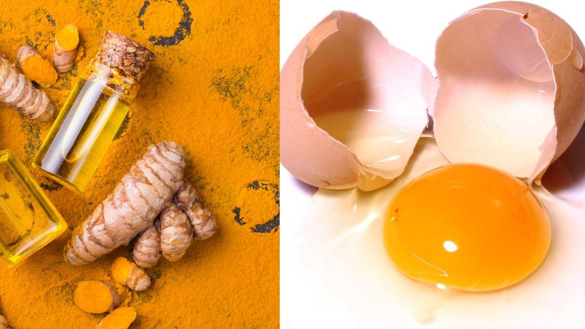 Mặt nạ lòng đỏ trứng gà với tinh bột nghệ giúp da trắng mịn tự nhiên